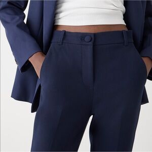 J crew navy High-rise Cameron pant in four-season stretch